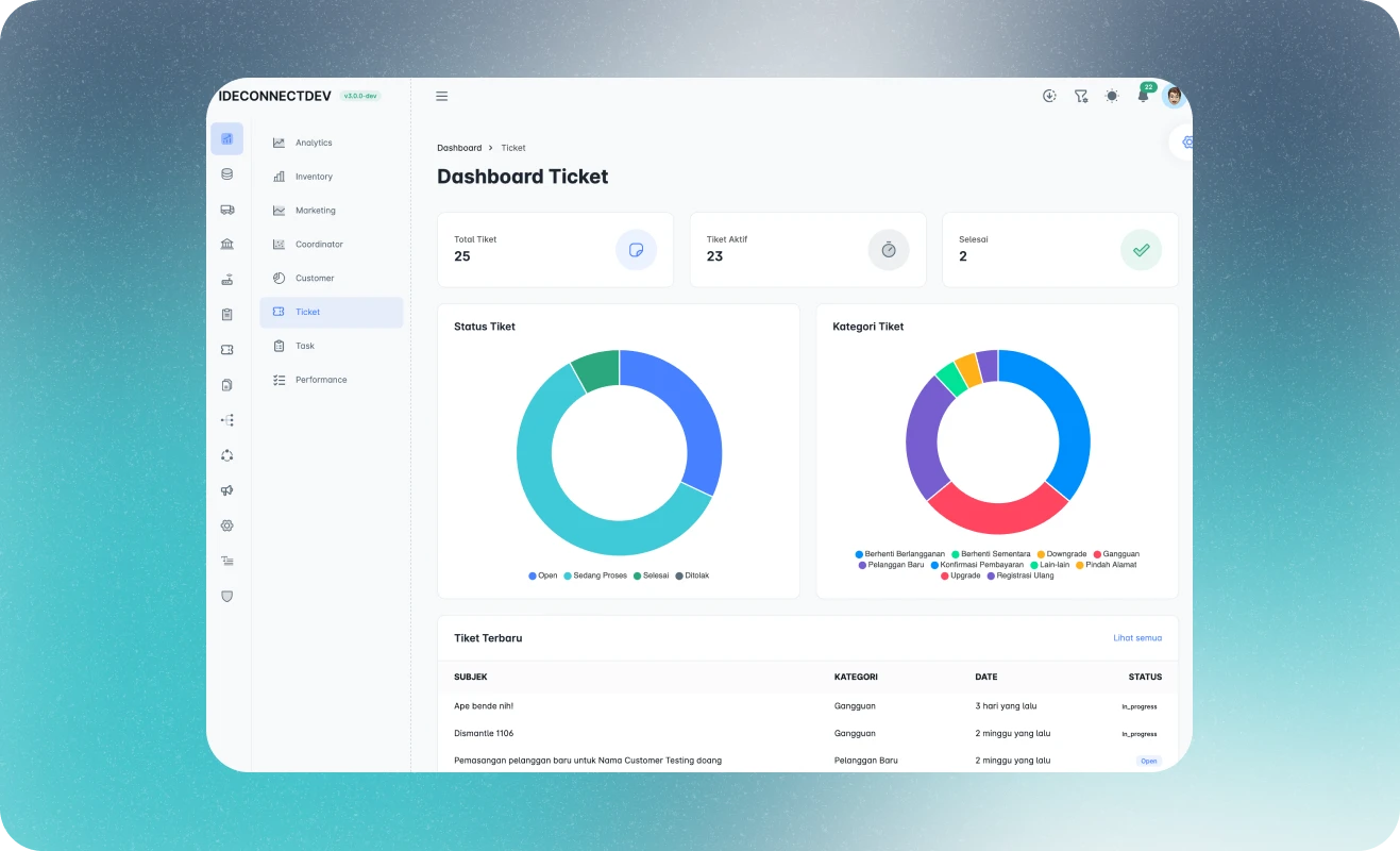 Web — Ticketing
